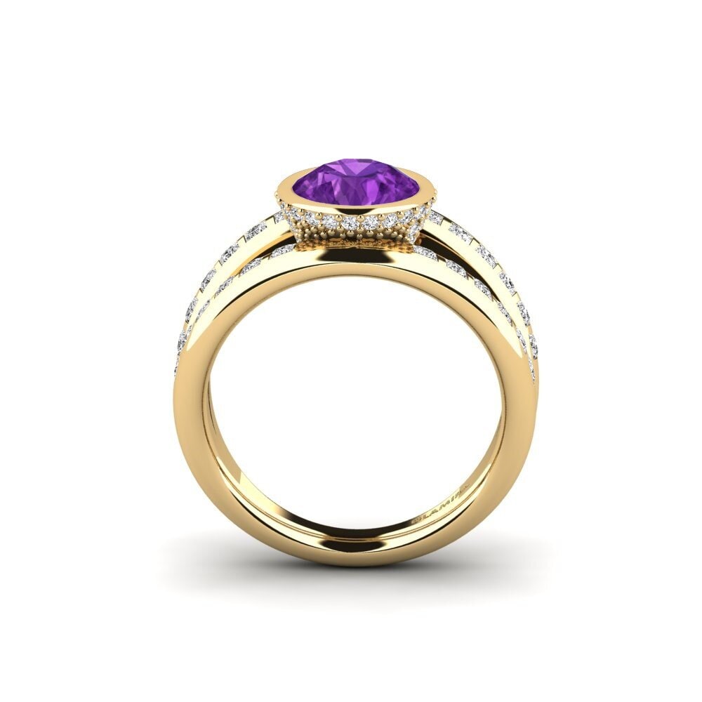 Amatista Anillo de compromiso Herkuq