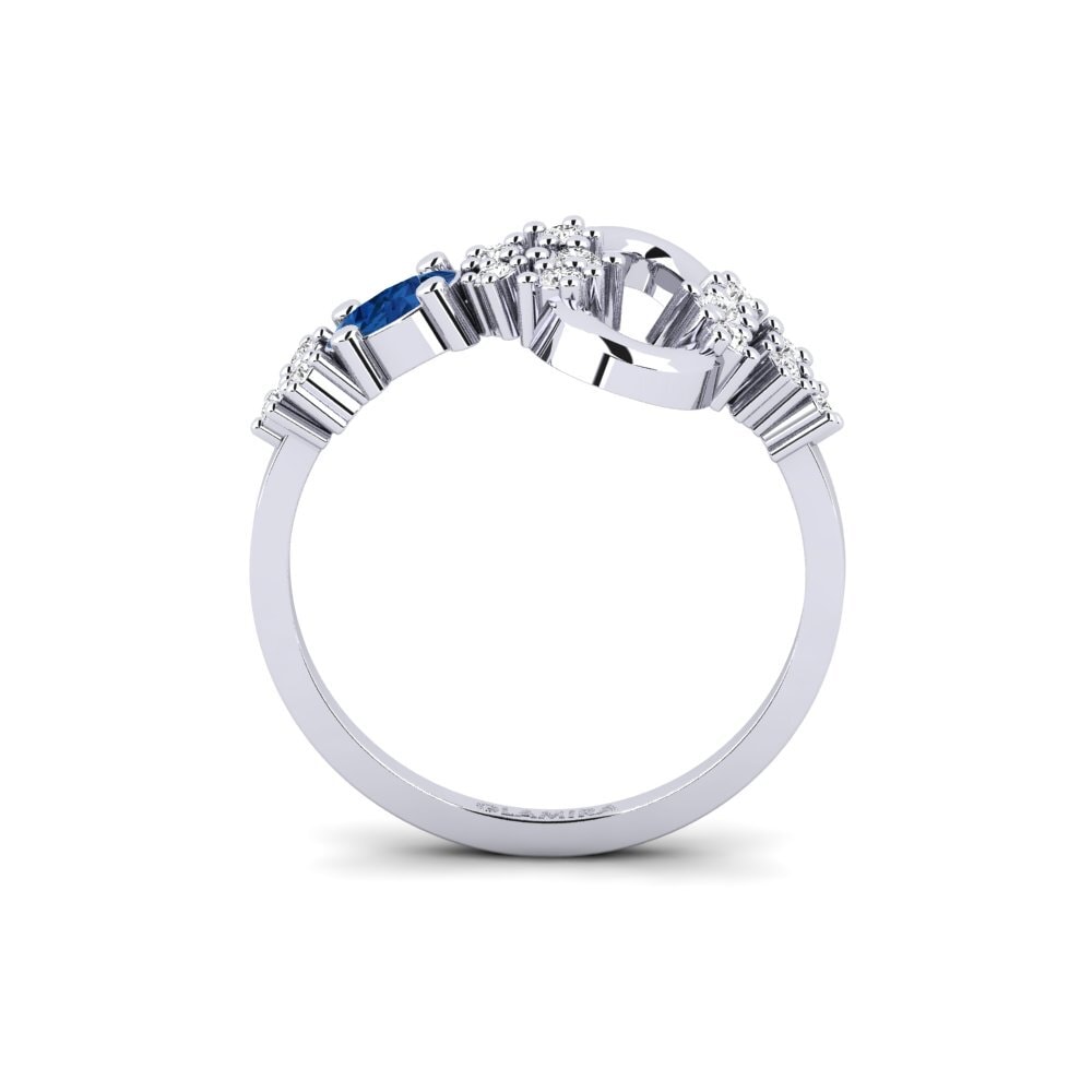 Dunkelblauer Zirkonia SYLVIE Ring Hermia