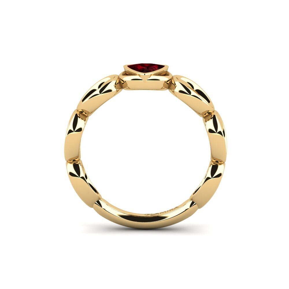 Trillion Garnet Engagement Ring Heryuwek