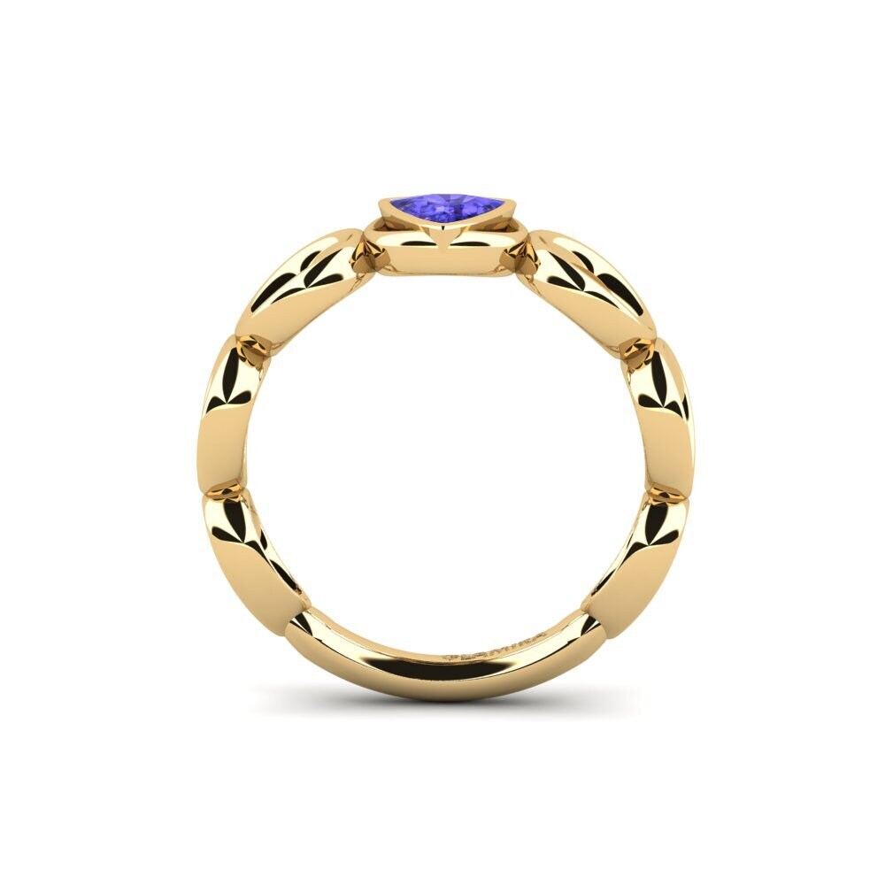 Trillion Tanzanite Engagement Ring Heryuwek