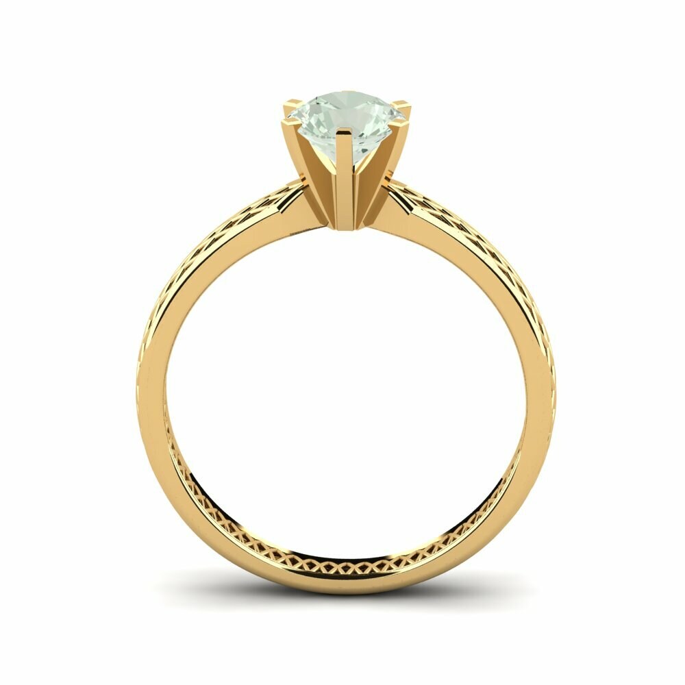 Amatista verde Anillo de compromiso Hesena