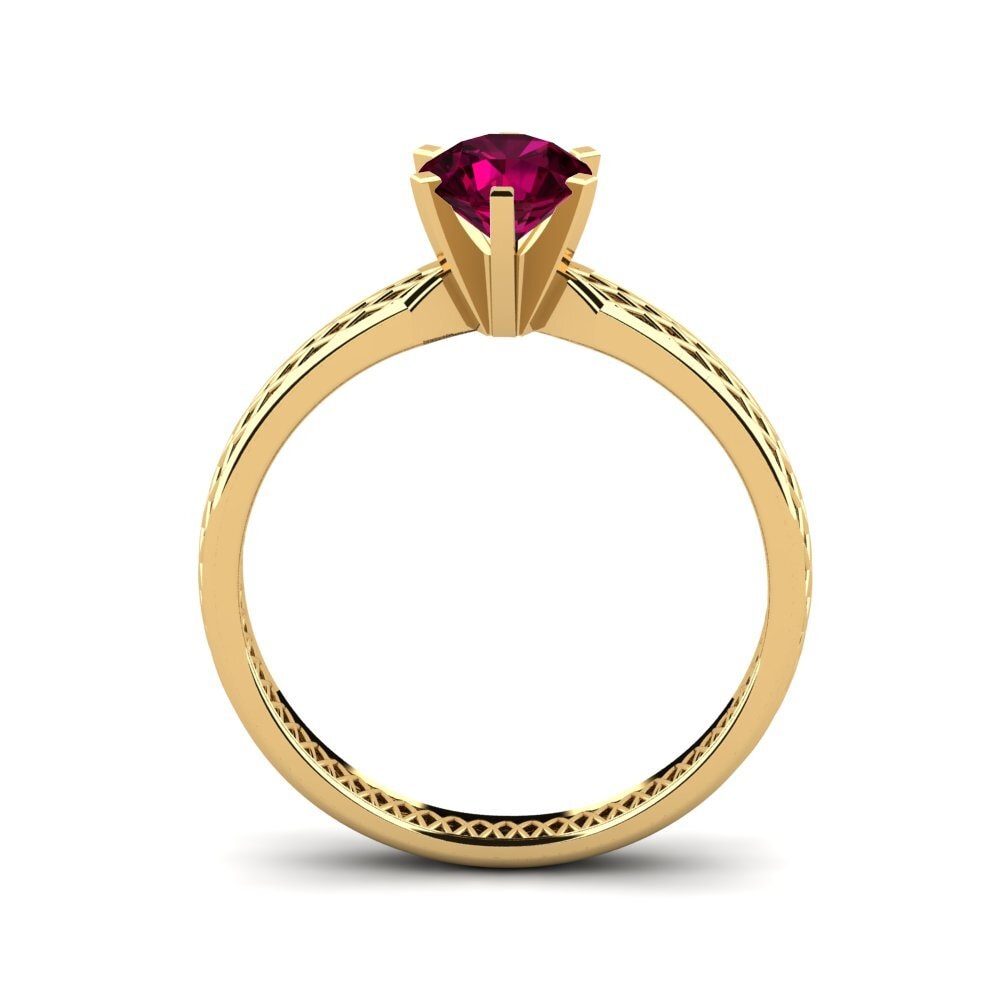 Rhodolite Garnet Engagement Ring Hesena