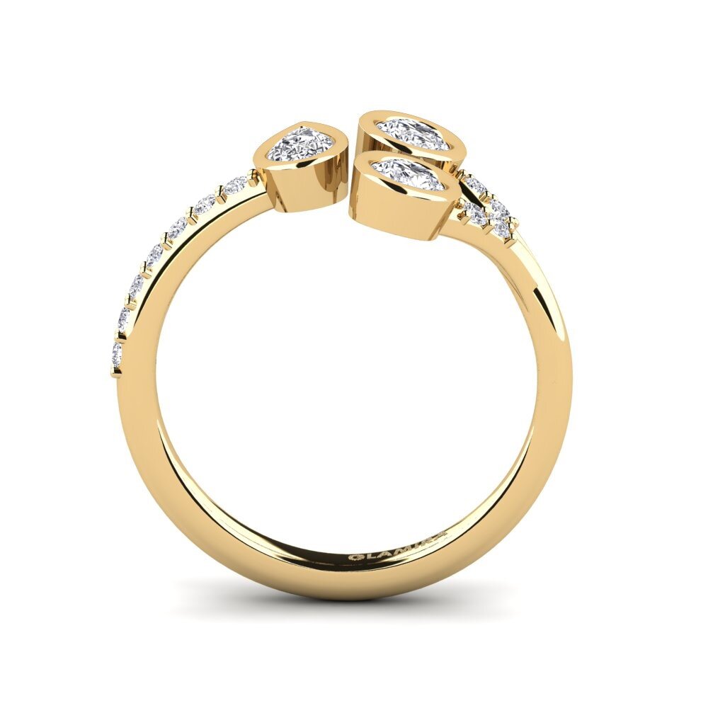Tropfen Diamant Ring Hetenc