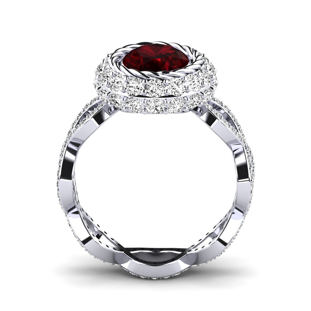 Granate Anillo de compromiso Hettie