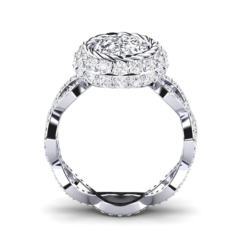 Diamante Produzido em Laboratório Anel de Noivado Hettie