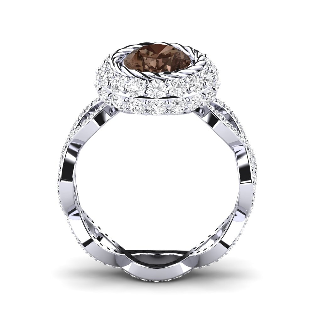 Smoky Quartz Engagement Ring Hettie