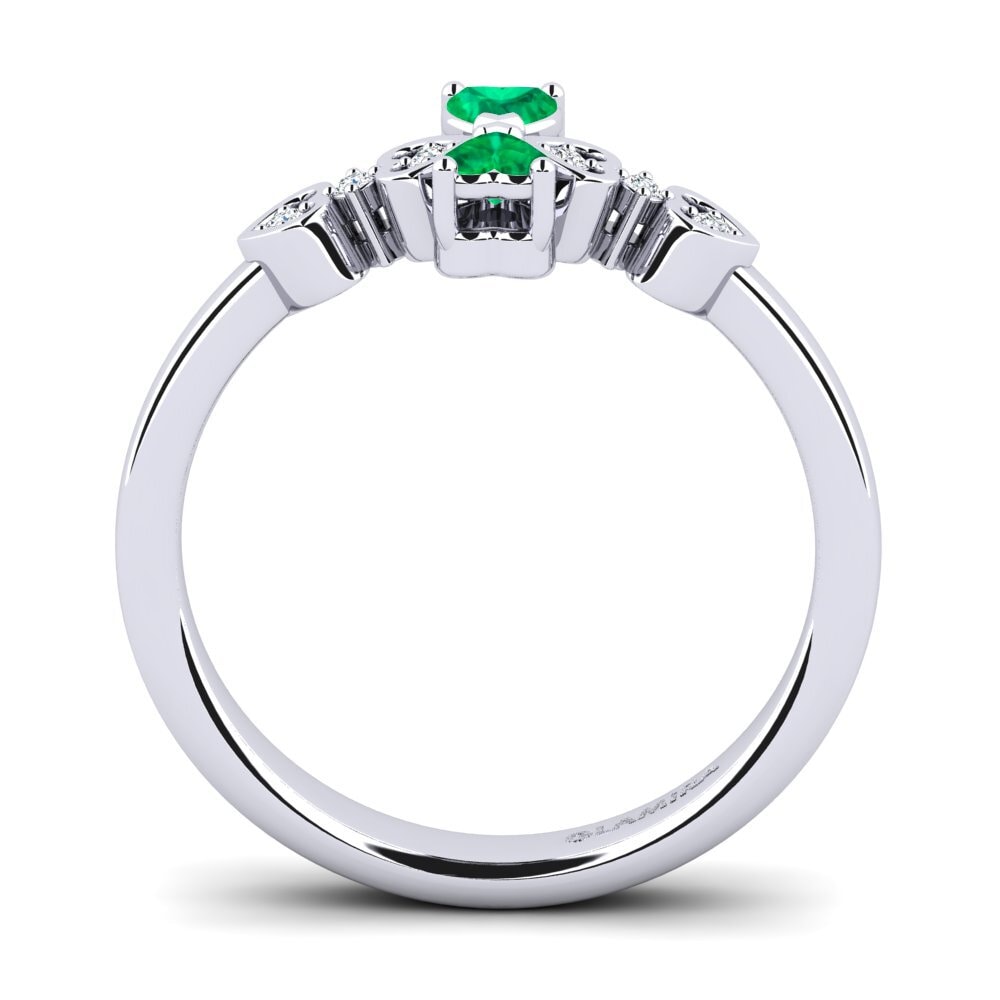 Heart Emerald Ring Higieos