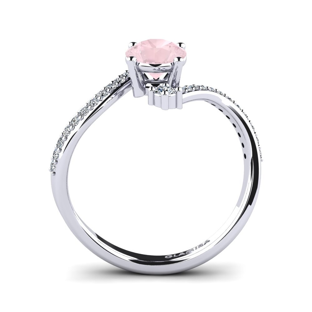 Rose Quartz Women's Ring Himawari