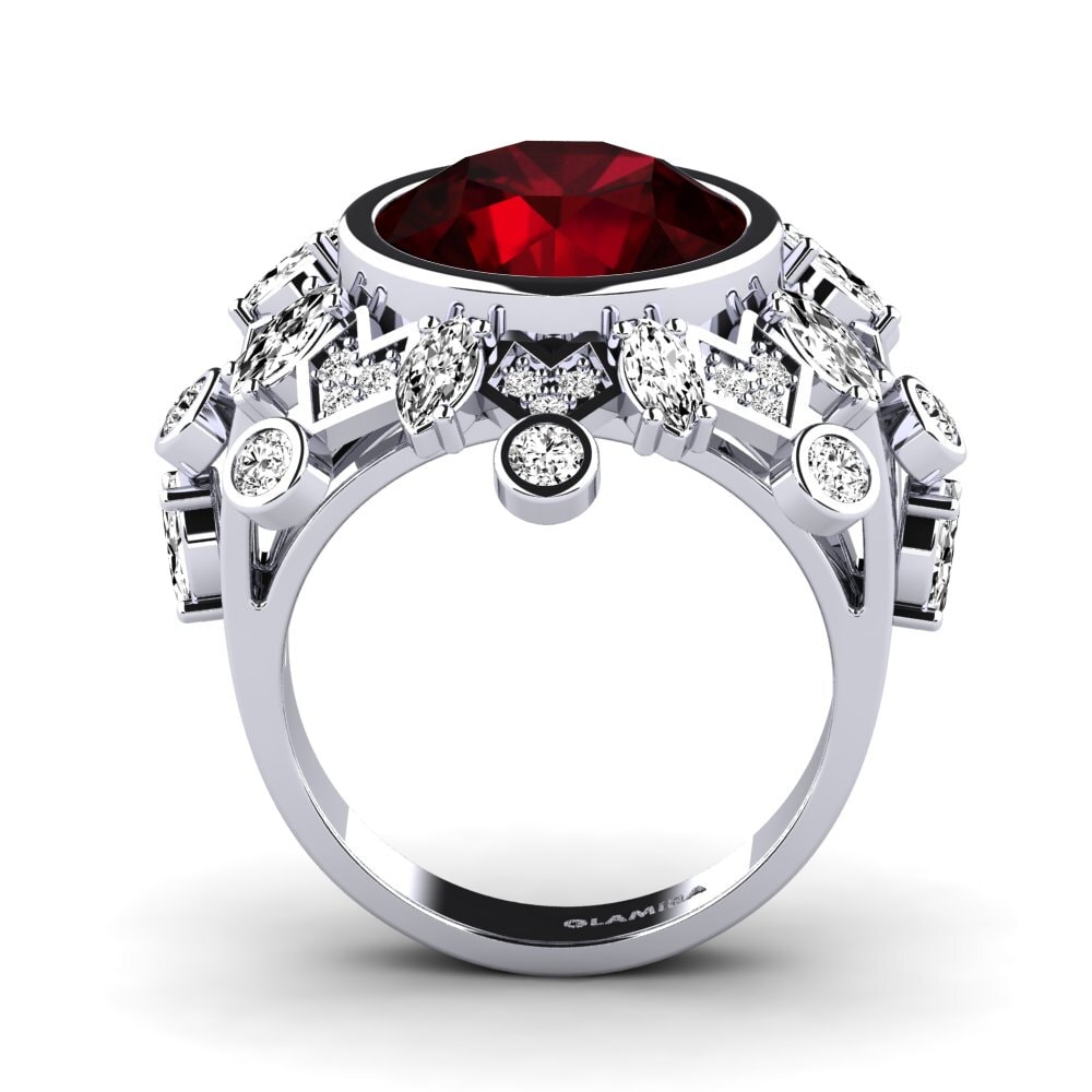Granate Anillo de compromiso Hindle