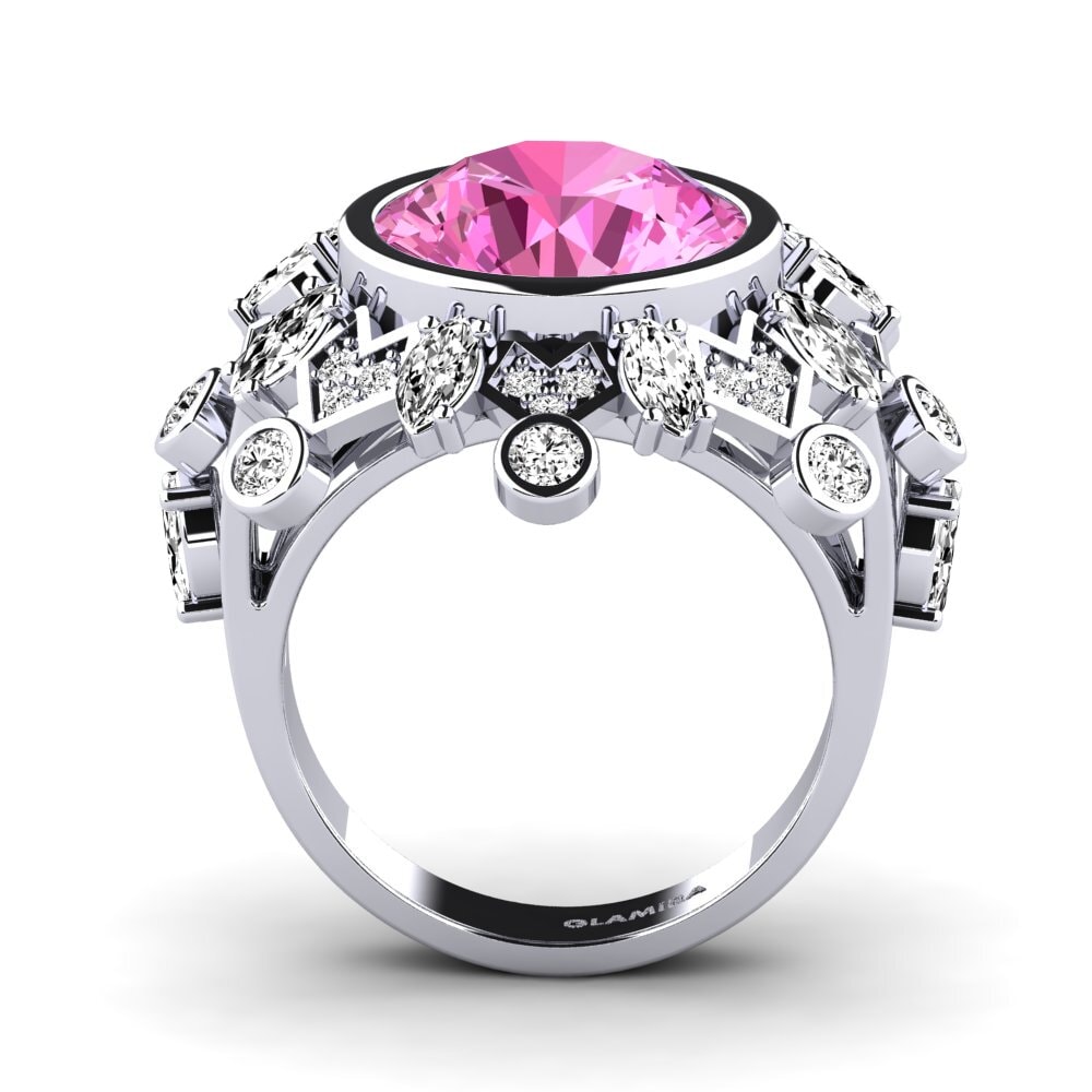 Topacio Rosa Anillo de compromiso Hindle