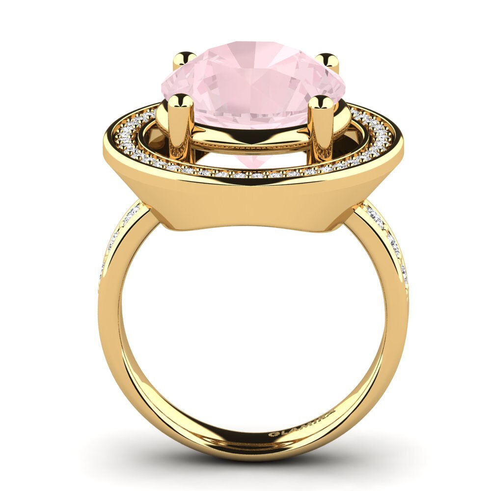 14k Oro Amarillo Anillo Holli