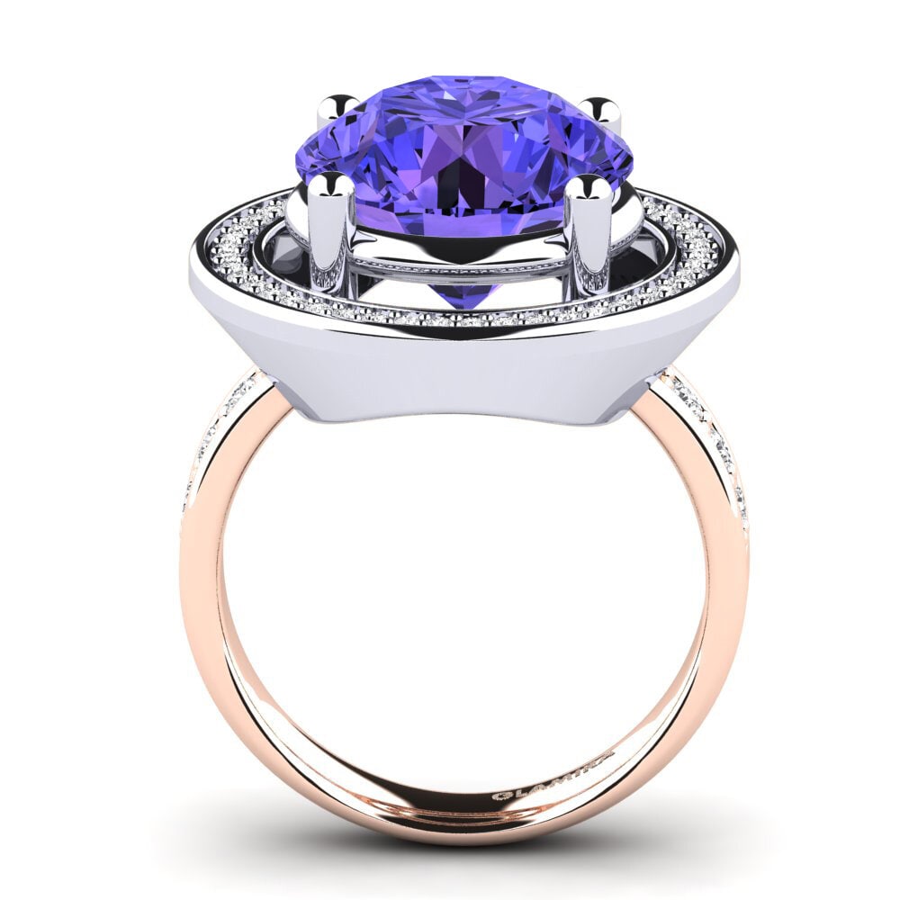 14ct Rose / White Gold Ring Holli