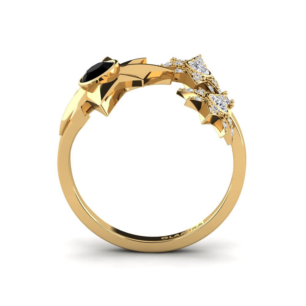 Saphir noir Bague Homam