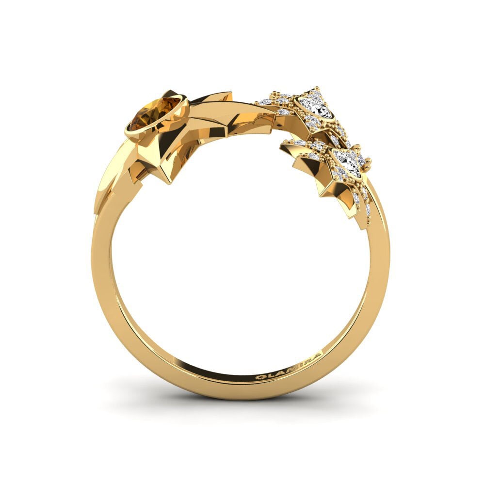 Circón Marrón Anillo Homam