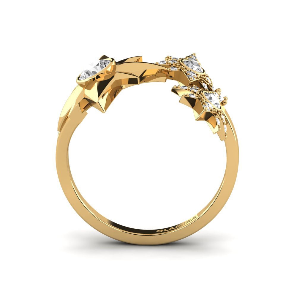 Zafiro blanco Anillo Homam