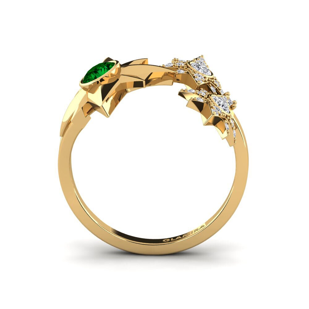 Circonita Verde Anillo Homam
