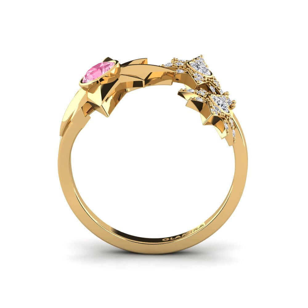 Zafiro Rosado Anillo Homam