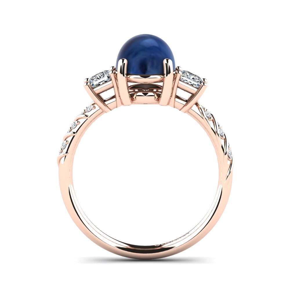 Zafiro Cabujón Anillo Horatia