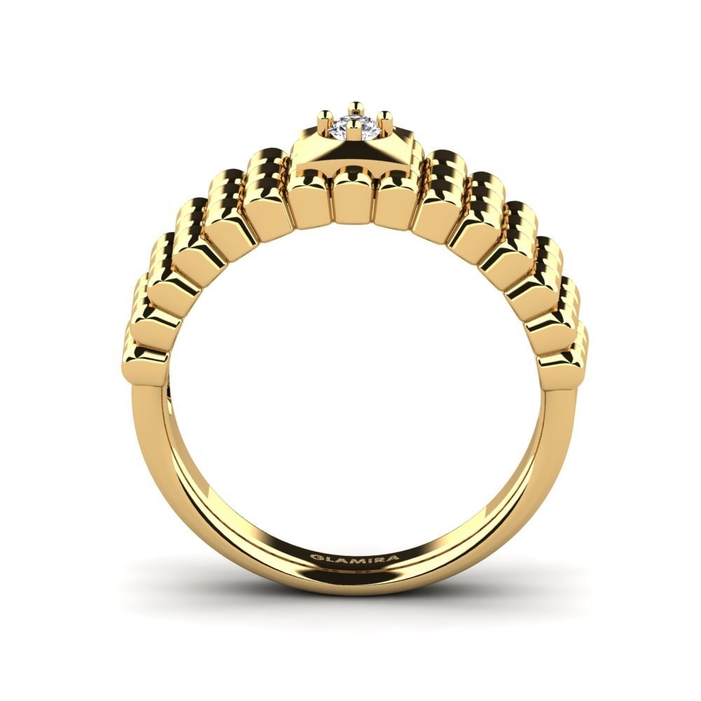 9ct Yellow Gold Diamond Men's Ring Horrell