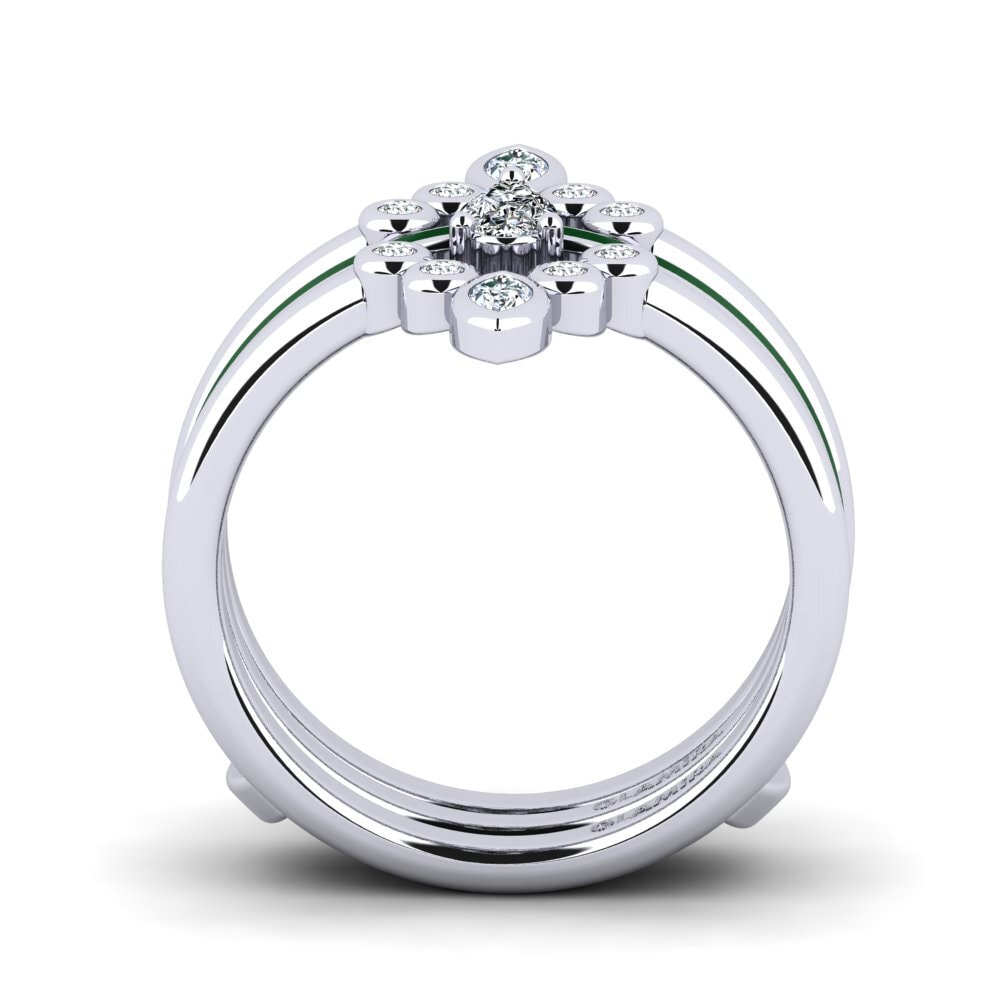 14ct White Gold Ring Hredd SET