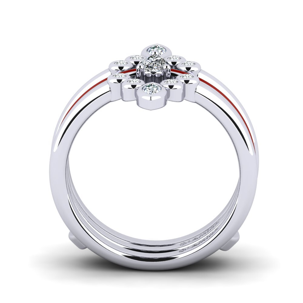 950 Palladium Ring Hredd SET