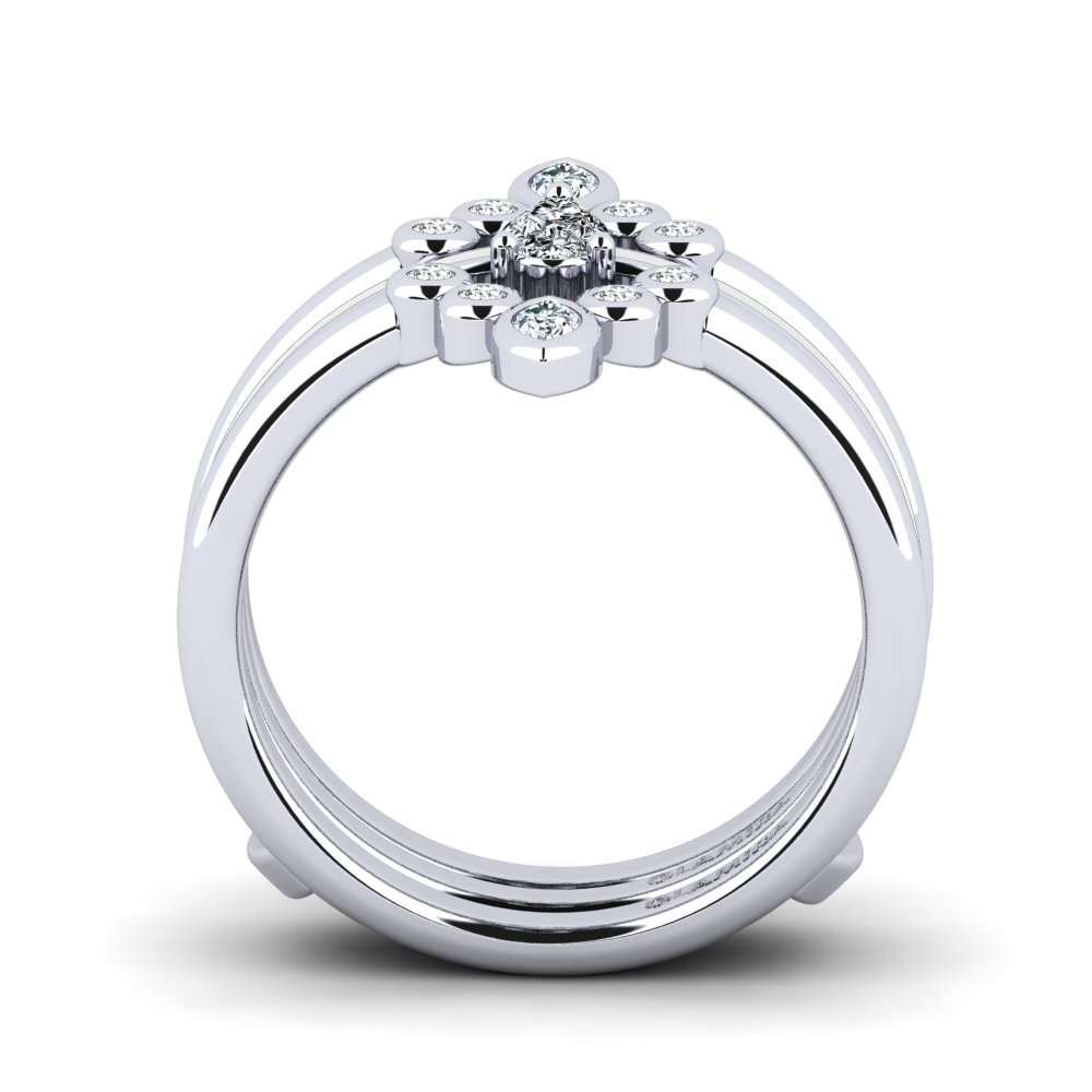 950 Palladium Ring Hredd SET
