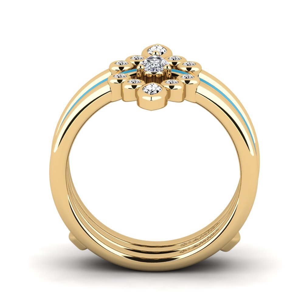 Moissanit Ring Hredd SET