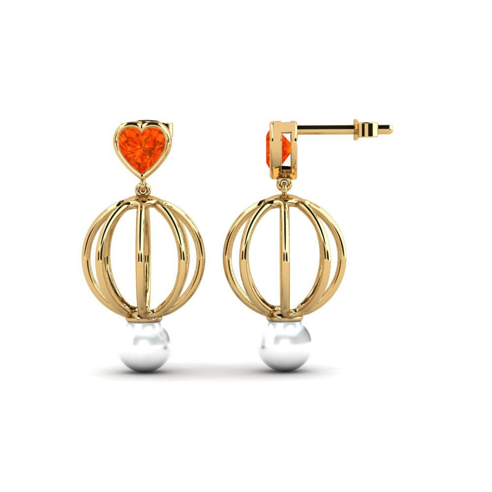 Opale de Feu Boucle d'oreille femme Htos