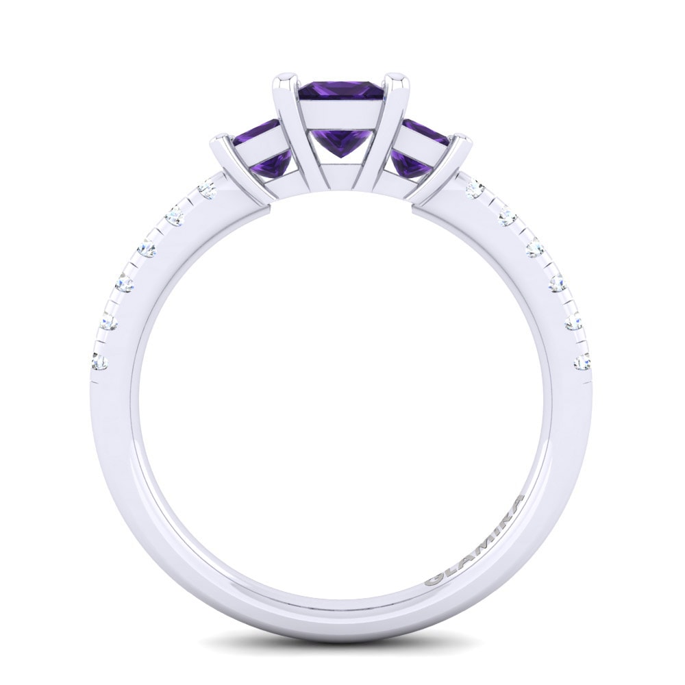 Amatista Anillo de compromiso Huberta