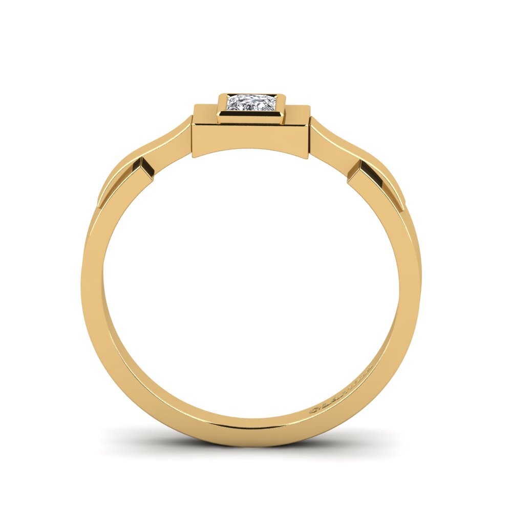 Gelbgold 585 Prinzess Verlobungsringe Huesin