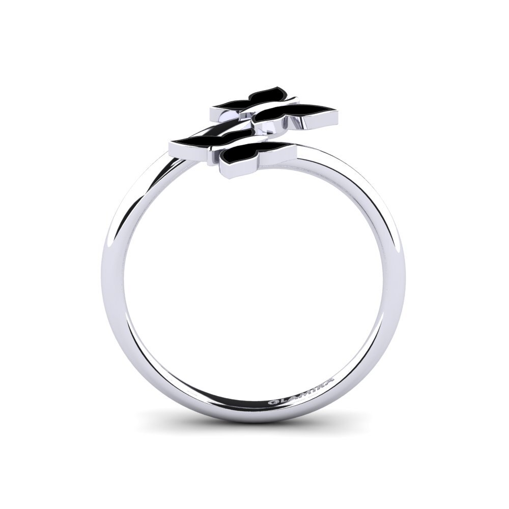 14ct White Gold Ring Hungd