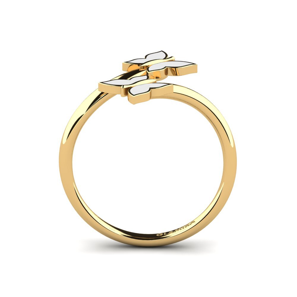 9k Oro Amarillo Anillo Hungd