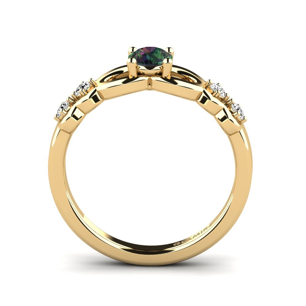 Mystic Topaz Engagement Ring Ichagr