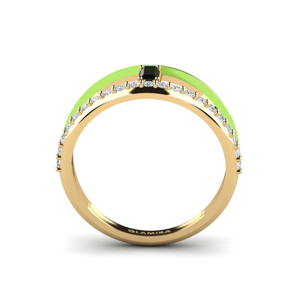 Schwarzer Diamant Ring Ikaria