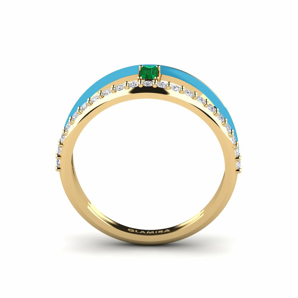Zircone Vert Bague Ikaria