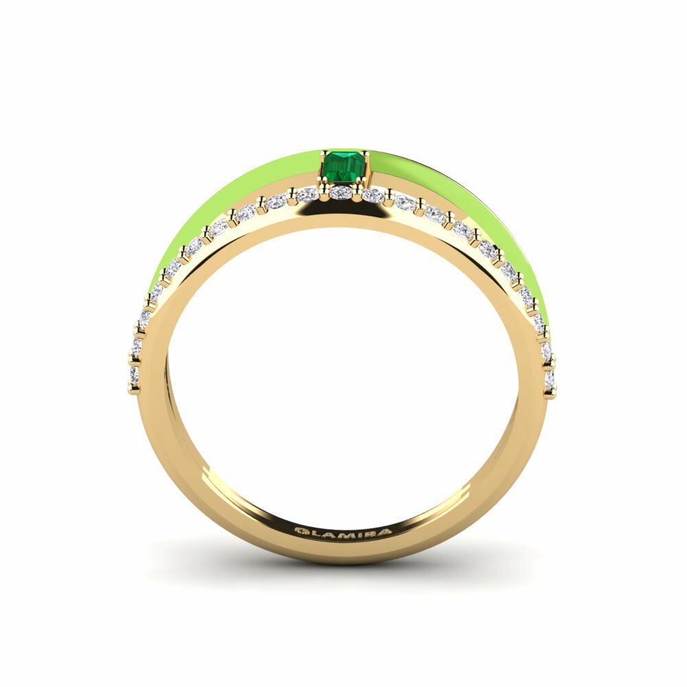 Zircone Vert Bague Ikaria