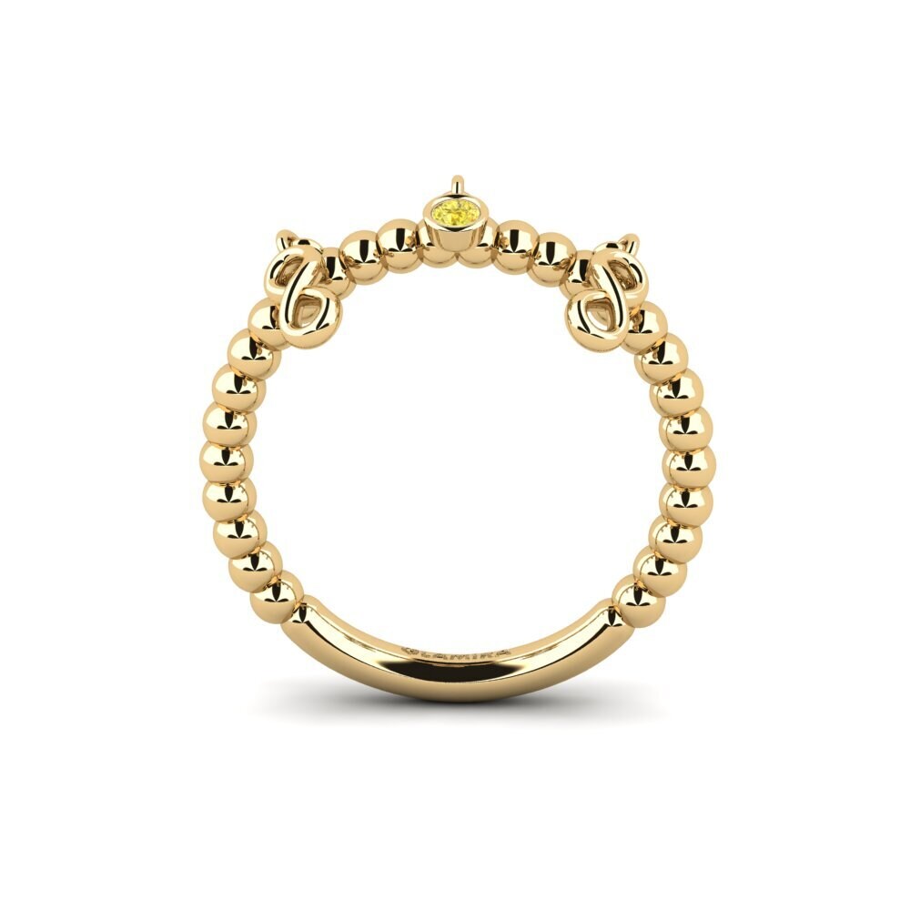 Gelber Saphir Ring Ile