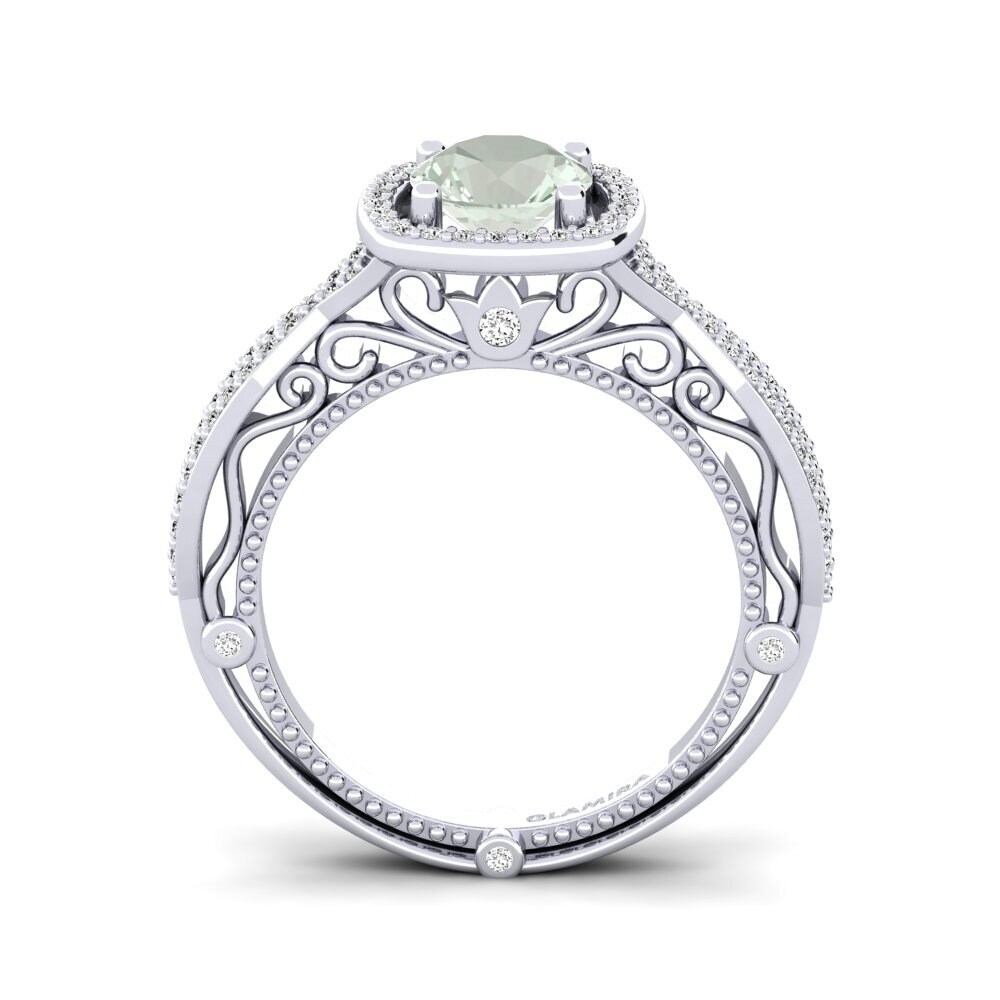 Amatista verde Anillo de compromiso Imberre