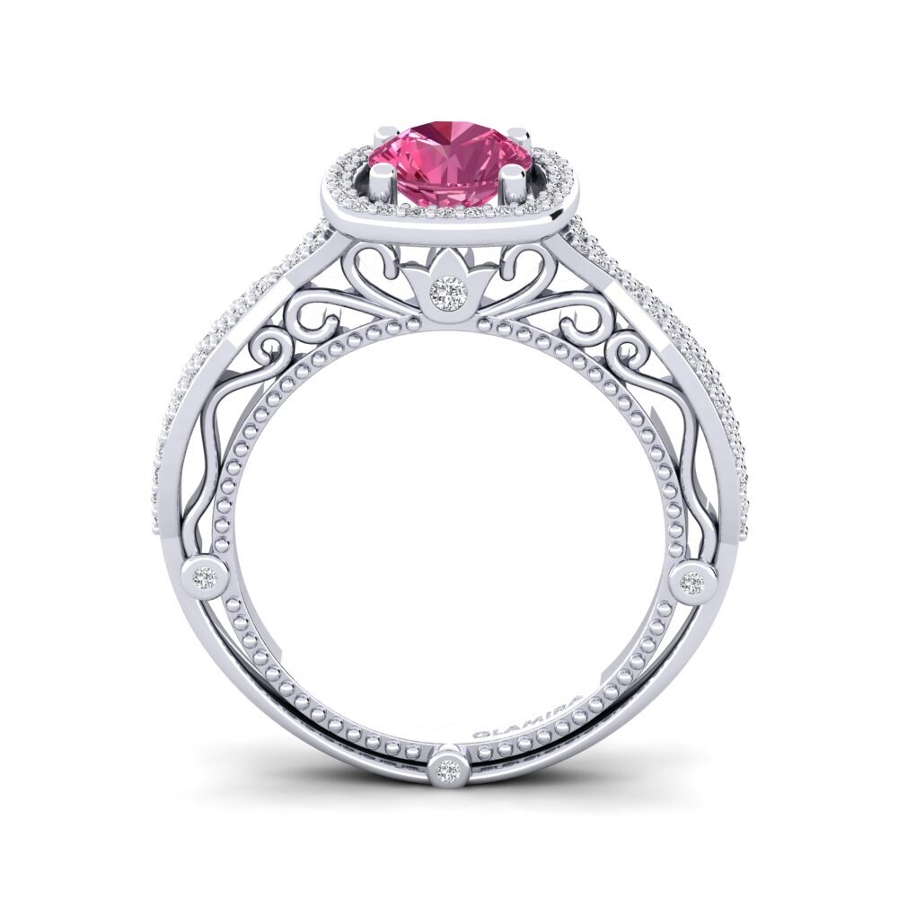Pink Tourmaline Engagement Ring Imberre