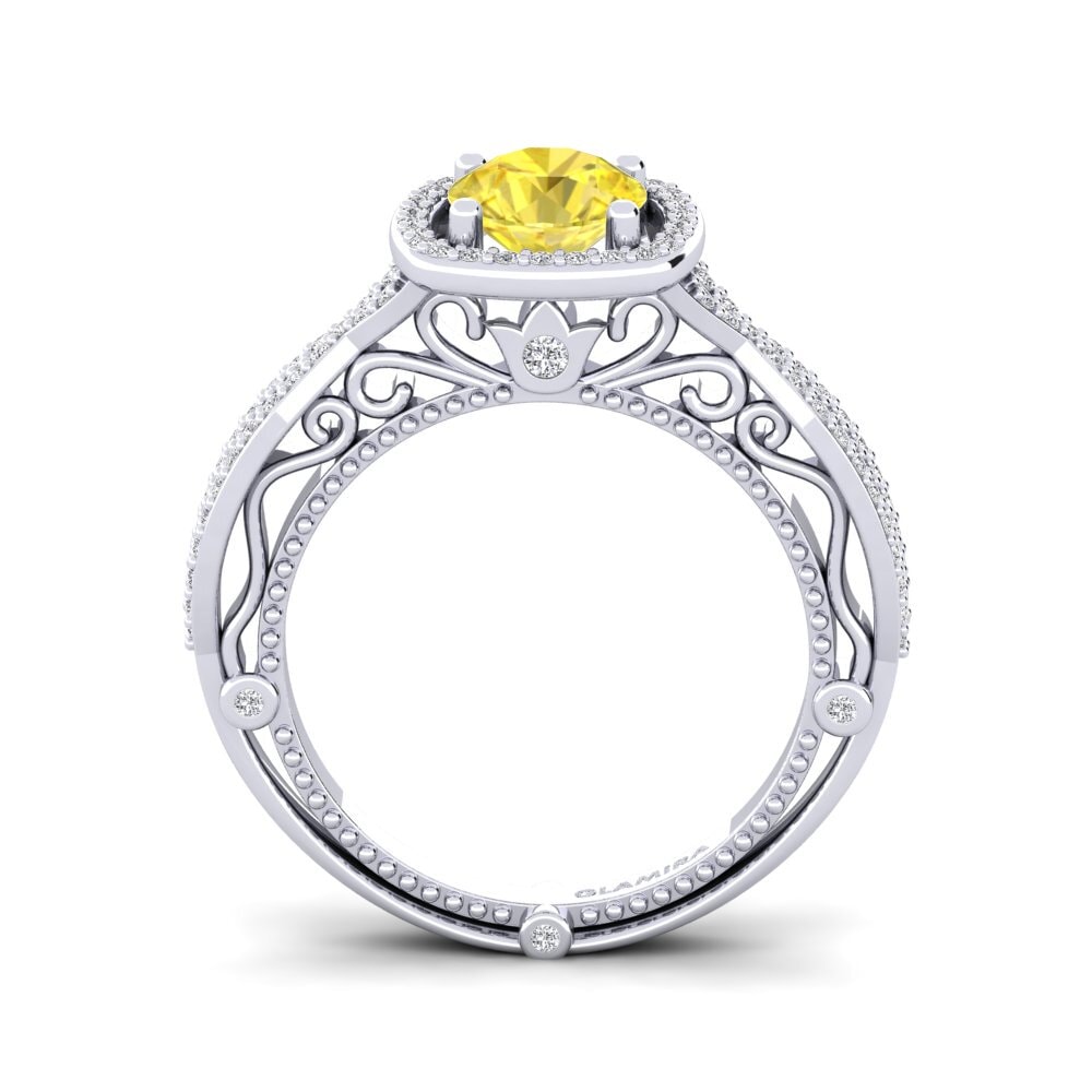Yellow Sapphire Engagement Ring Imberre