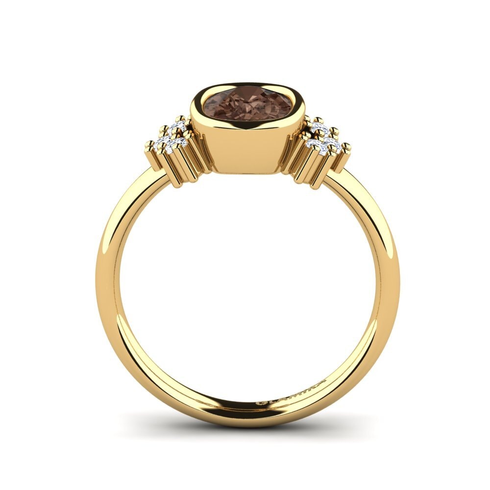 Smoky Quartz Engagement Ring Inabelle