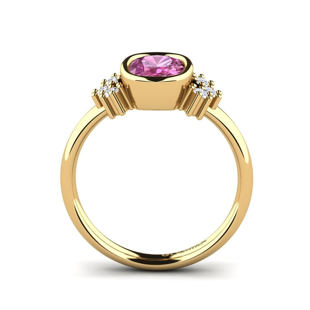 Pink Topaz Engagement Ring Inabelle