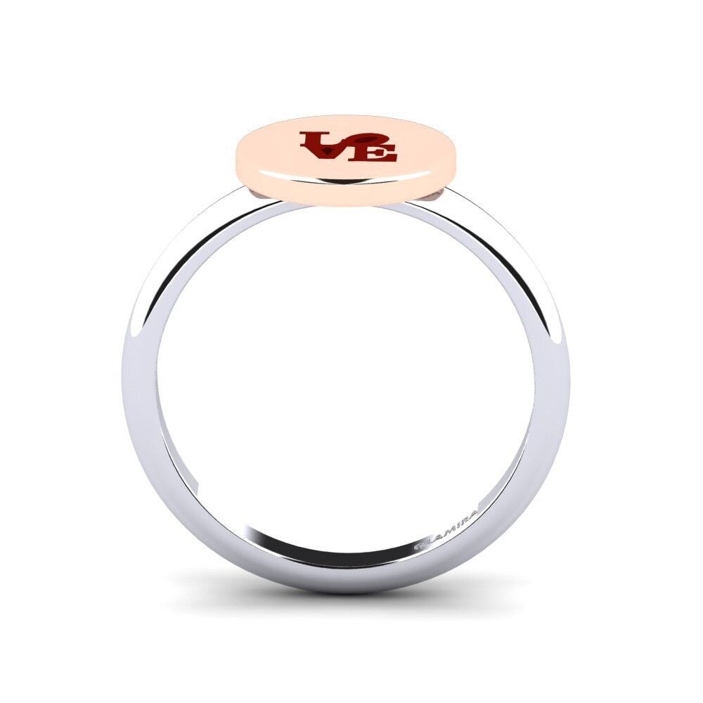 375 Rot & Weißgold Ring Inas