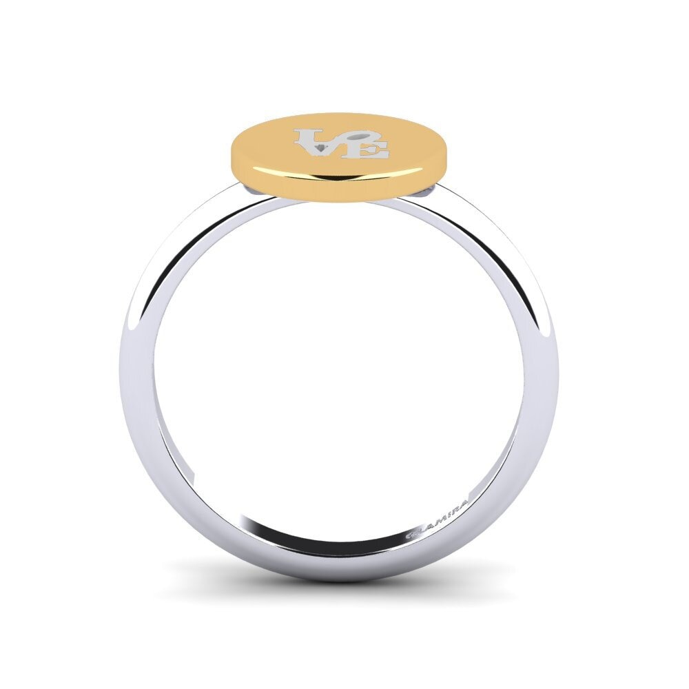 Or Jaune & Blanc 14k Bague Inas