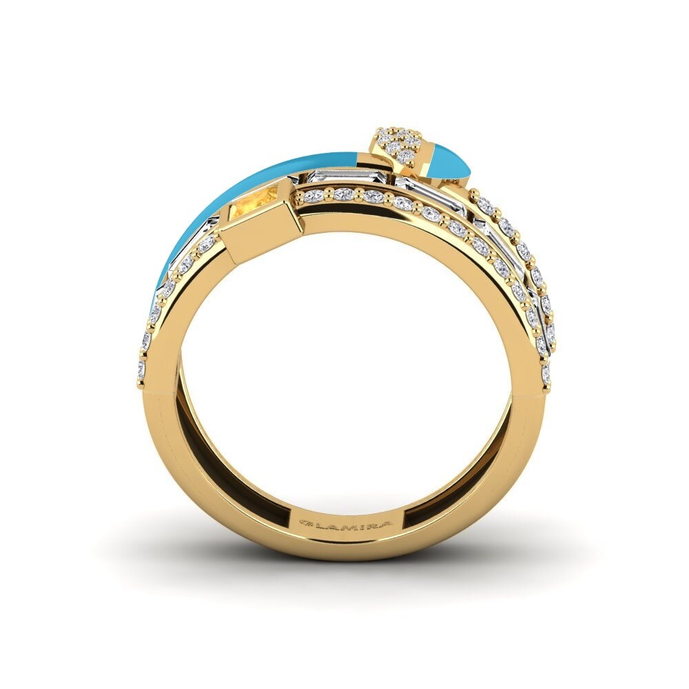 Citrin Ring Indigo