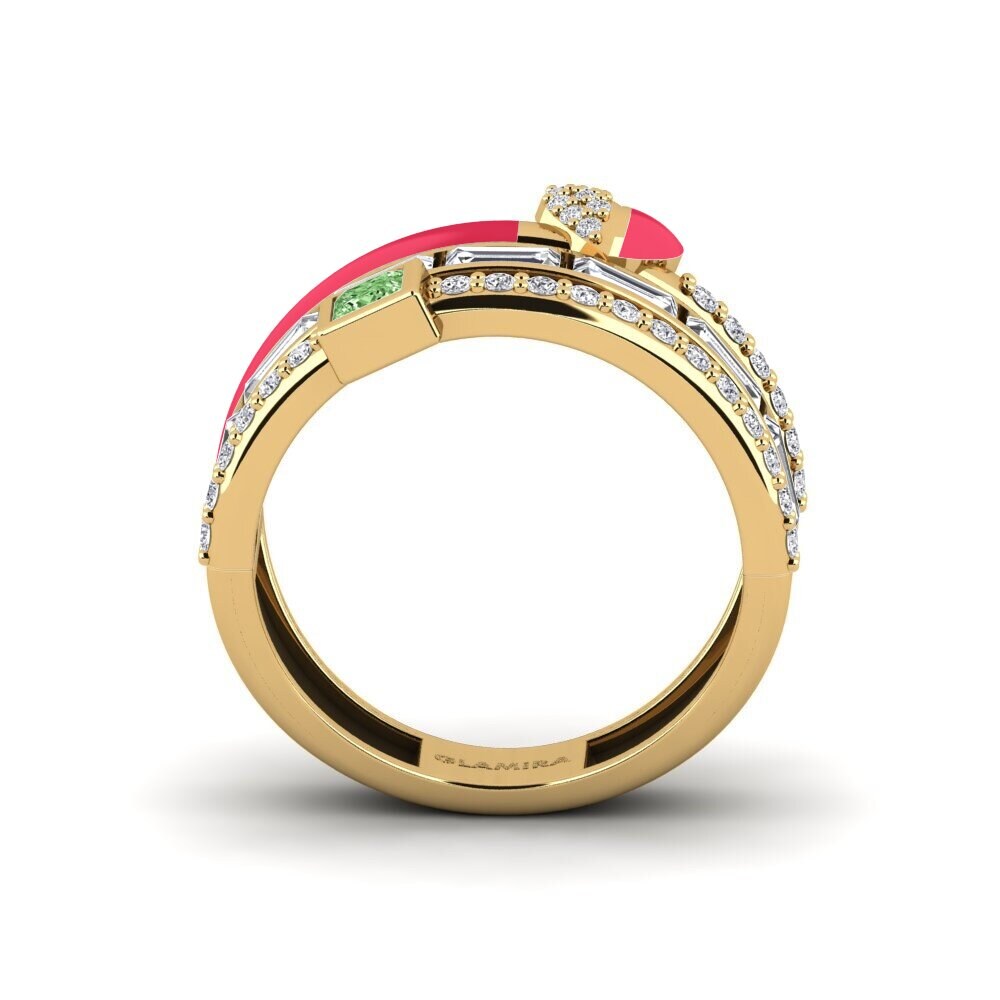 Green Diamond Ring Indigo