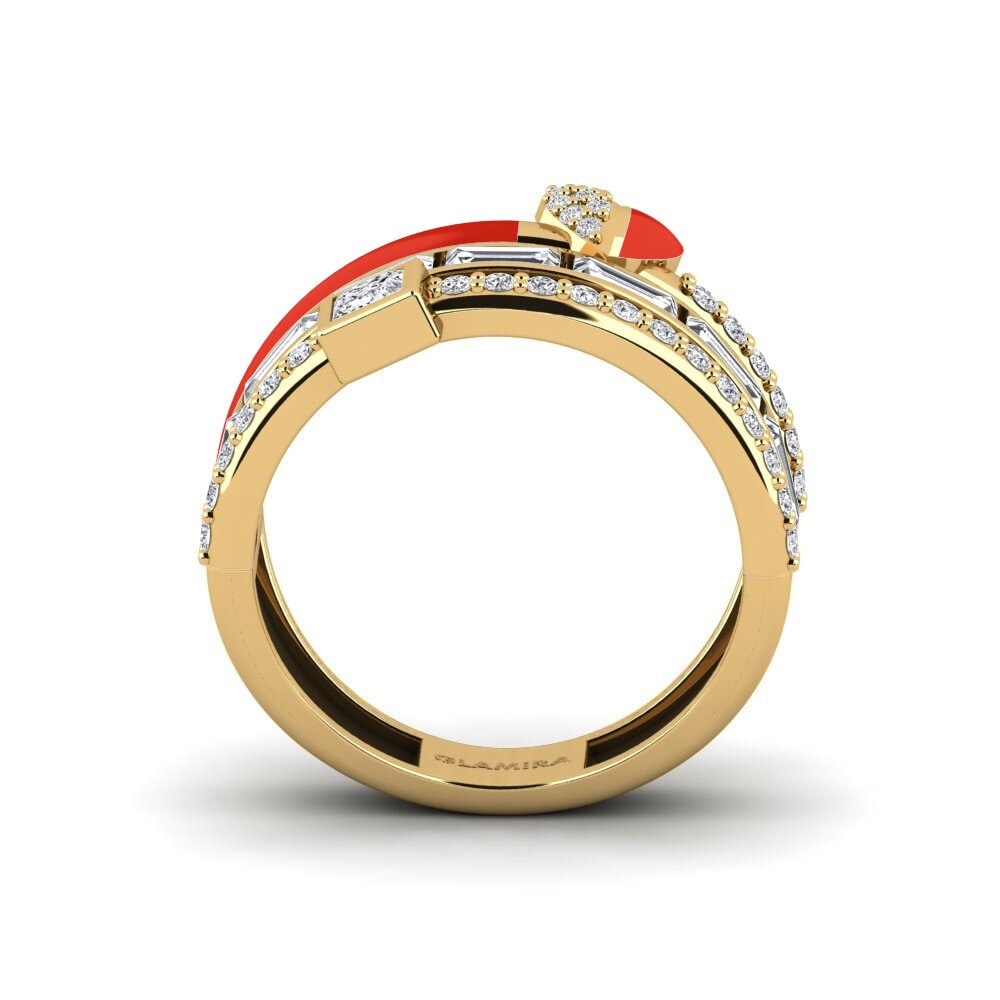 Gelbgold 585 Ring Indigo