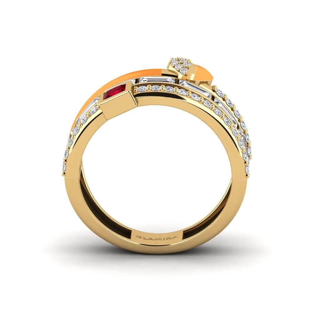 Red Zirconia Ring Indigo