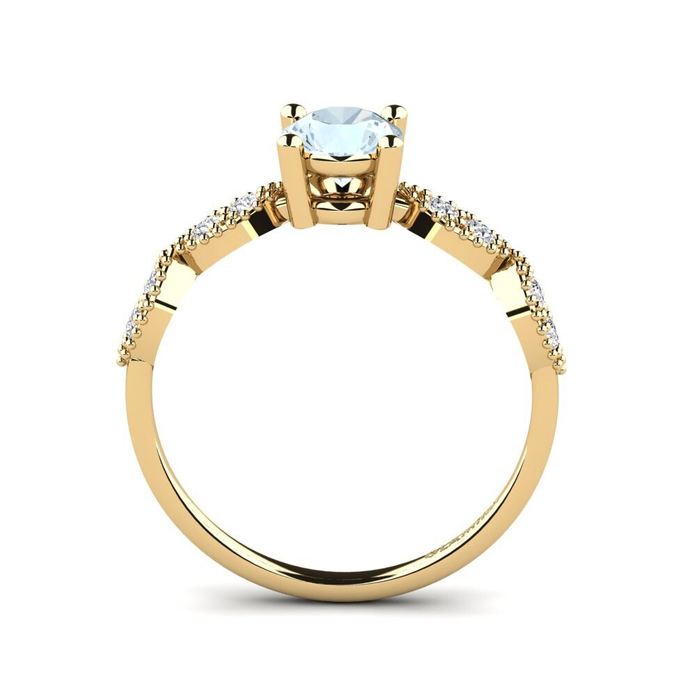 Aquamarine Engagement Ring Ingan