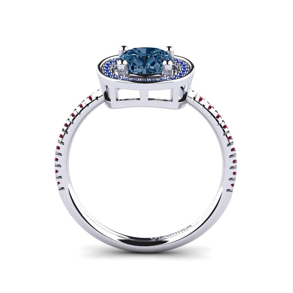 Blue Diamond Engagement Ring Ingrida